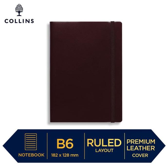 

Buku Tulis Notebook Collins London B6 Ruled Maroon Lavacakesale91