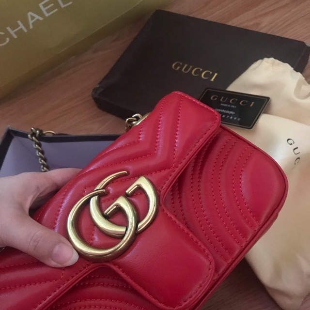 Gucci GG marmont small mirror quality