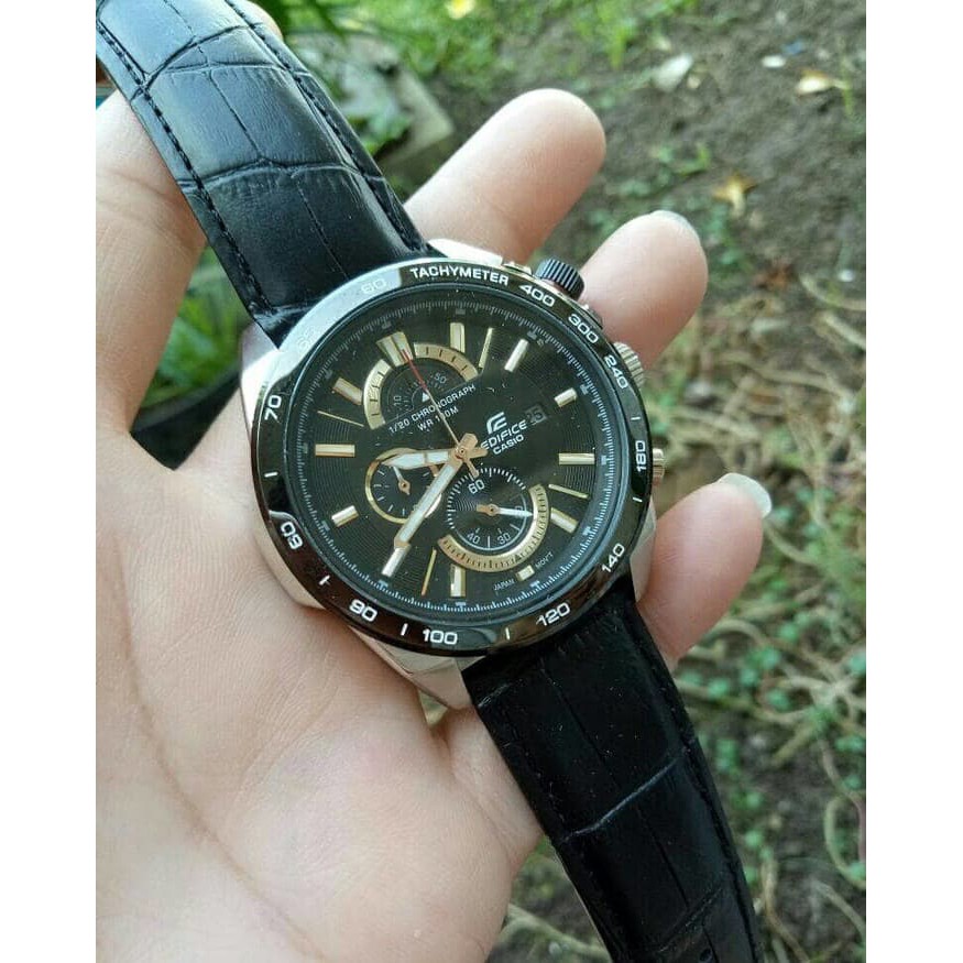 New Brand- Jam Tangan Pria Merk Casio Edifice EFR 520 / EFR520 Leather