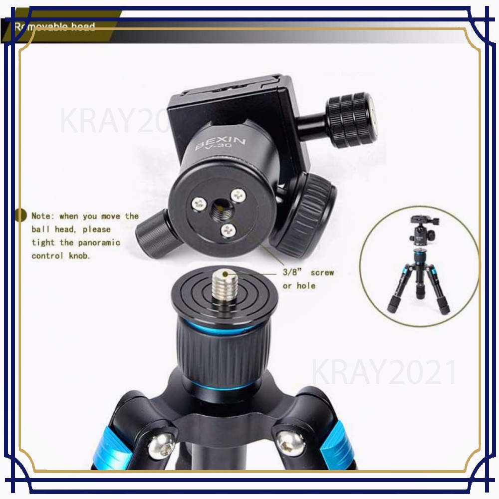 Tripod Mini 5 Section Portable Aluminium Ball Head - FM5S-MINI