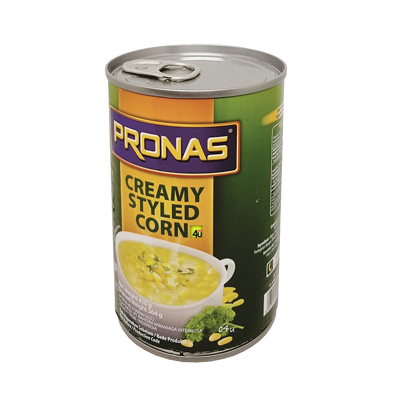 

Pronas - Creamy Style Corn - 410g KALENG