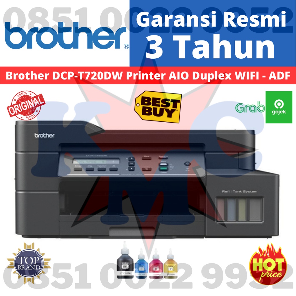 Brother DCP-T720DW Ink Tank Printer All in One Duplex WIFI - ADF