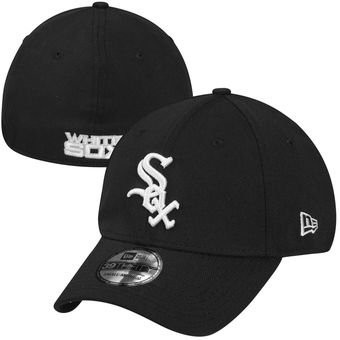 RICKS CAP / HAT / TOPI FLEX FITTED WHITE SOX 002 / HITAM