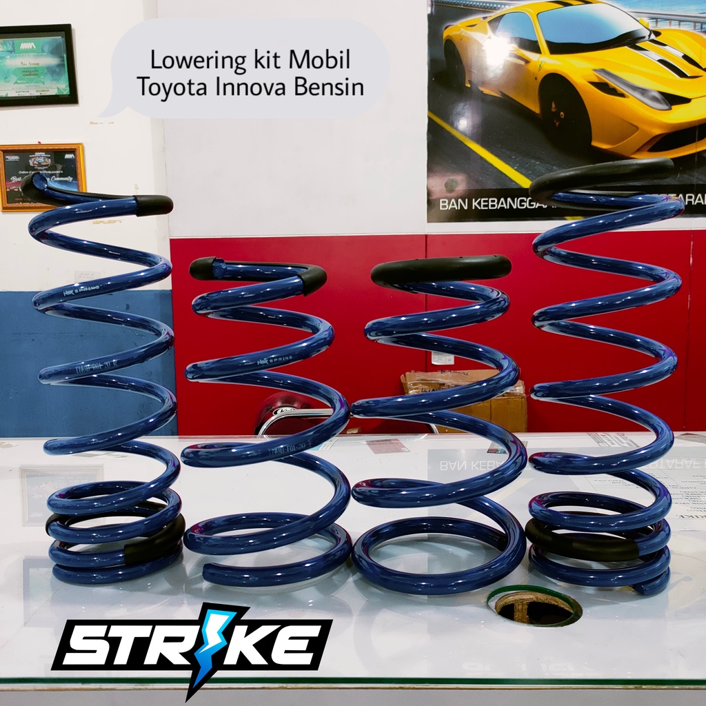 LOWERING KIT HSR BLUE INNOVA BENSIN