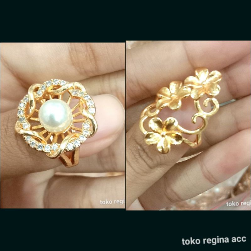CINCIN KASUAL  MODEL TERBARU CINCIN PERHIASAN WANITA