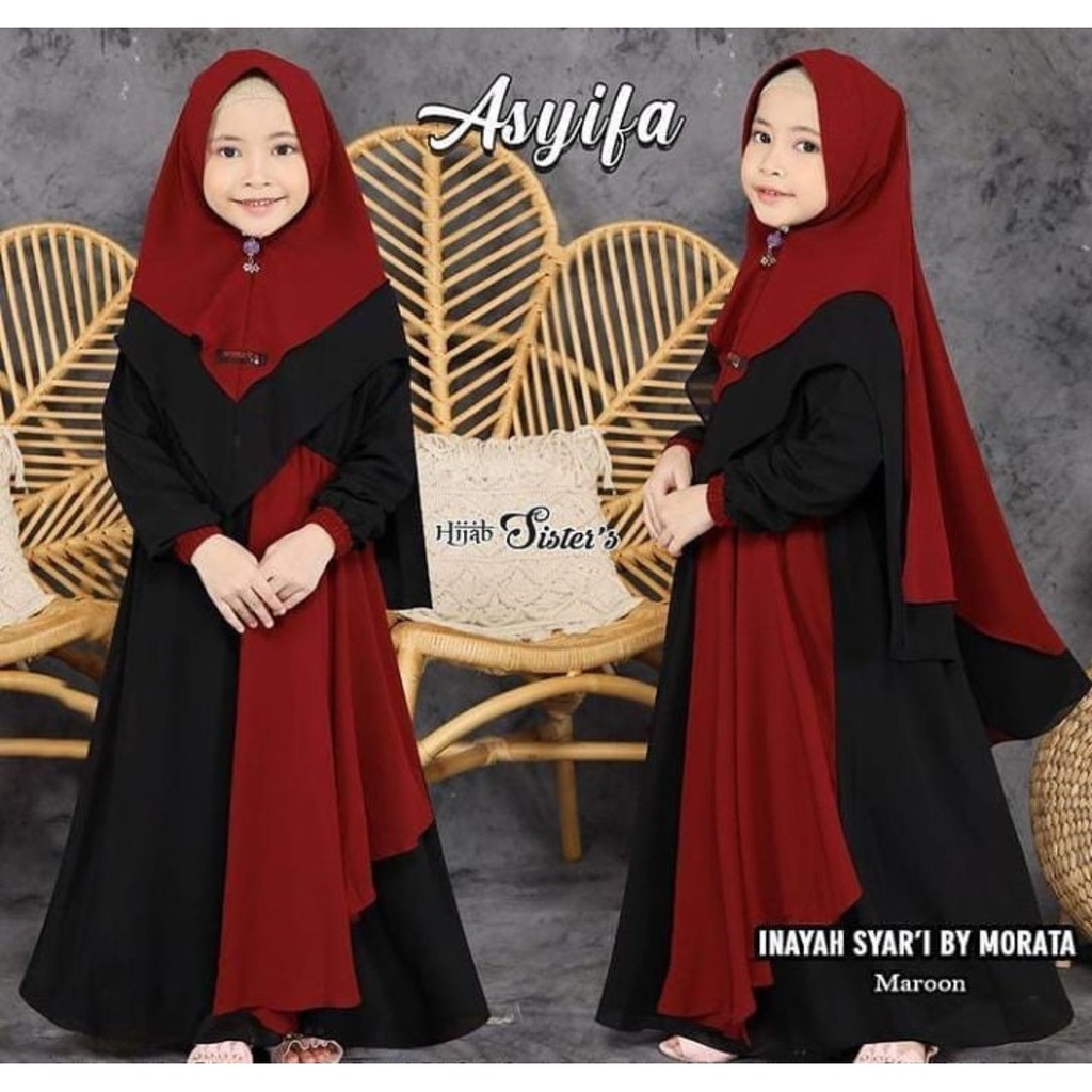 HUMAIRA KIDS - INAYA SYARI kids syari gamis balita baju muslim anak perempuan