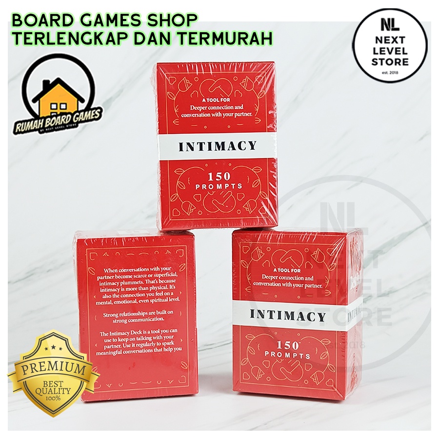 Intimacy Deck By BestSelf Couple Card Board Game Permainan Kartu