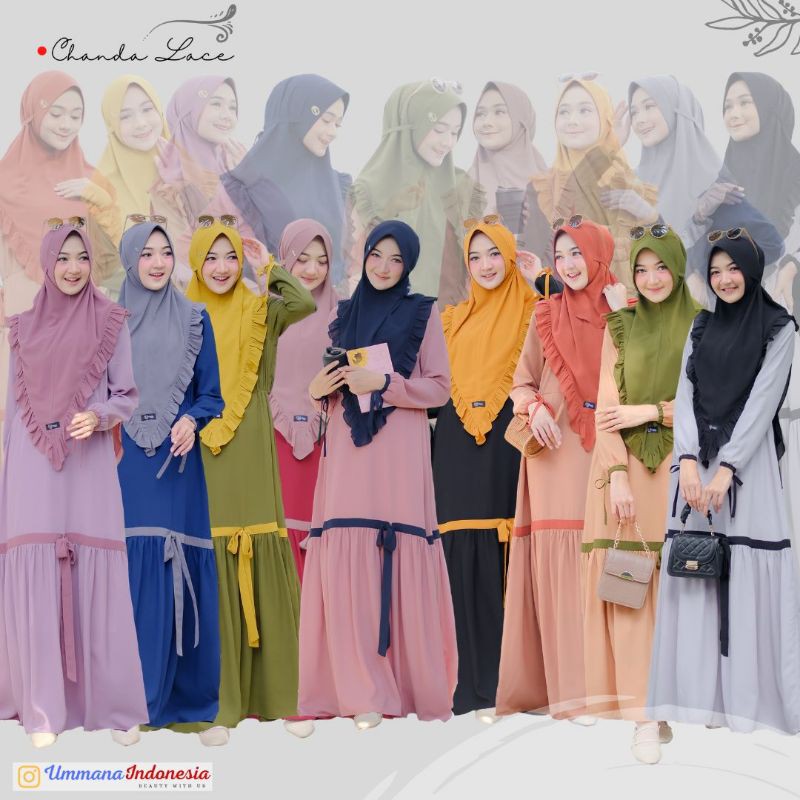 Chanda lace gamis ummana indonesia