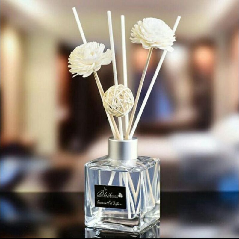 Pengharum Ruangan Black Rose Parfum Diffuser Reed Stick Rattan Ball