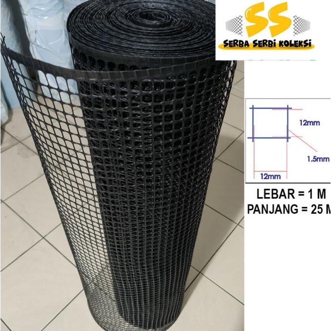 Kawat Jaring Plastik Hdpe Bentuk Kotak 1/2 Inch Per Roll