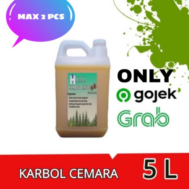 READY STOCK 5 LITER DIRIGENT KARBOL SEREH SEREI SERAI | PINUS CEMARA WIPOT ANTI BACTERI BAKTERI