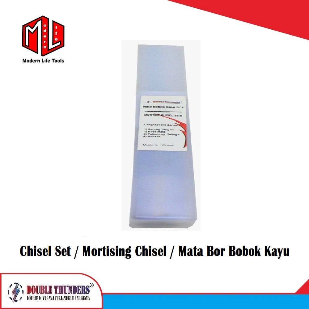 Mata bor bobok kayu 3/8 inch &amp; 1/2 inch / Chisel Set / Mortising Chisel DT