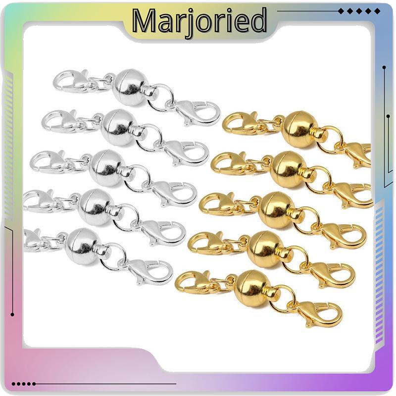 5 Pcs DIY Magnetic Gesper Kalung Gelang Konektor Pengait Extender Membuat Perhiasan Perlengkapan-MJD