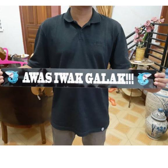 

Siap Kirim.. Stiker aquarium stiker awas iwak galak stiker murah bahan graftac pake laminasi glossy