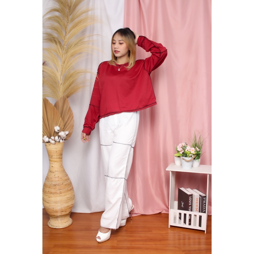 [12.12] RX Fashion - Lezy Kulot Pants / CAVY CROP / MARIE TOP