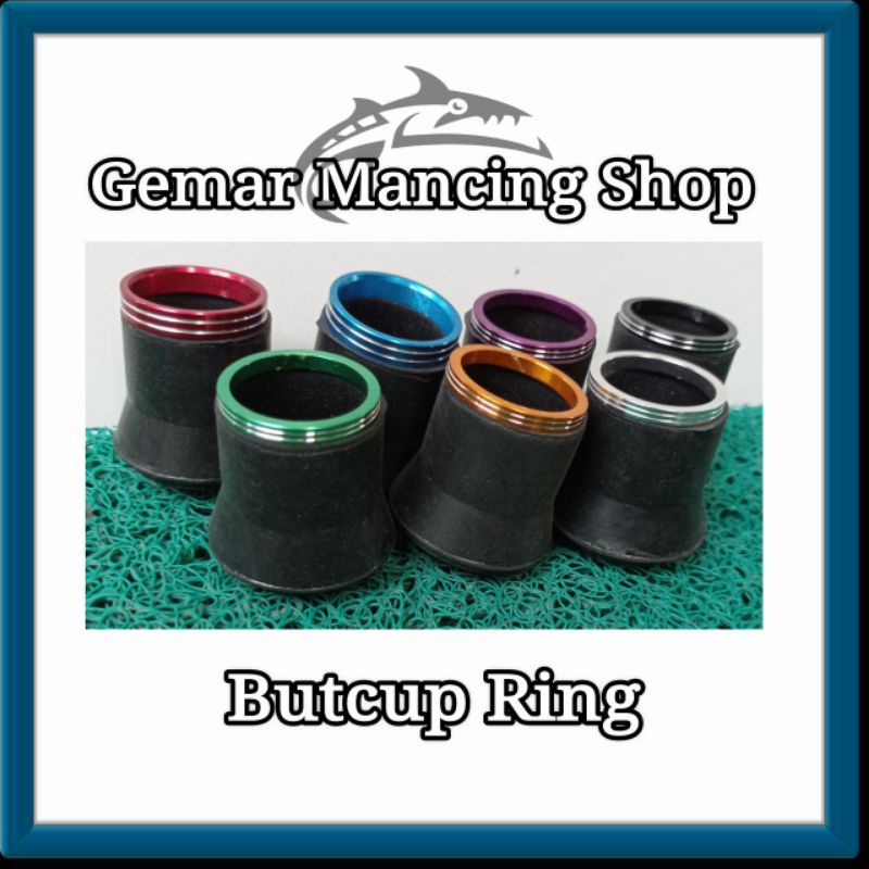 tutup gagang joran butcup karet dan ring gimbal