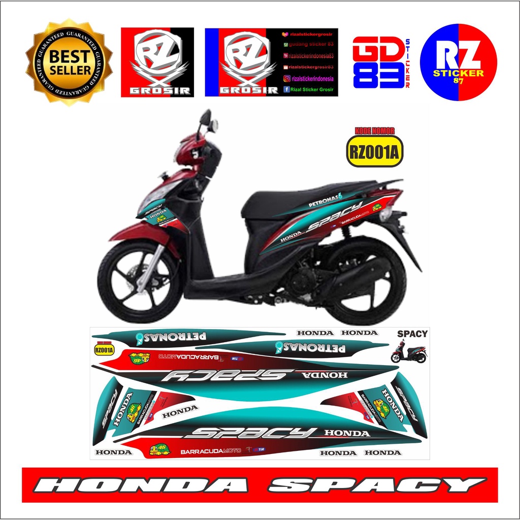 striping sticker variasi honda spacy / variasi honda spacy / is