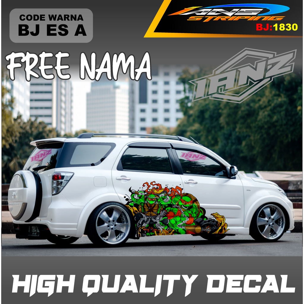 VARIASI STICKER MOBIL TERIOS / STIKER MOBIL GRAND LIVINA / VARIASI STIKER MOBIL AVANZA / STIKER MOBIL XENIA / STIKER MOBIL