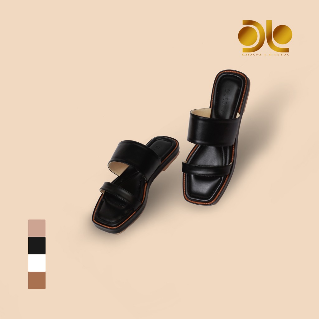 sandal flat wanita || KARINA || sandal wanita / sendal flat / sandal wanita kekinian / By DLESTA