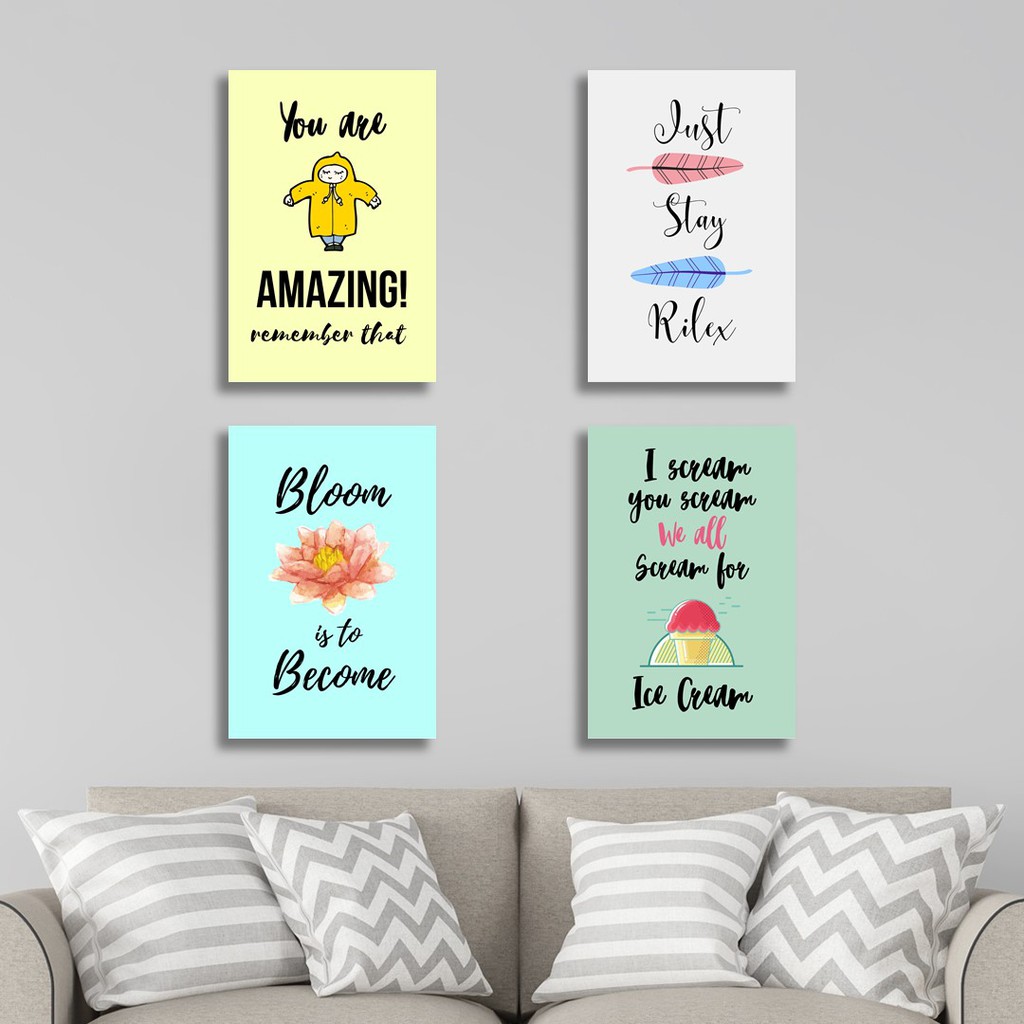 PAJANGAN DINDING HIASAN RUANGAN TAMU RUMAH QUOTE MOTIVASI