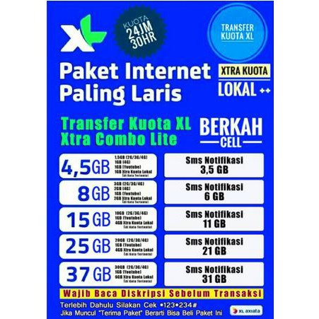 Tembak Paket Data Internet Xl Xtra Combo Lite Shopee Indonesia