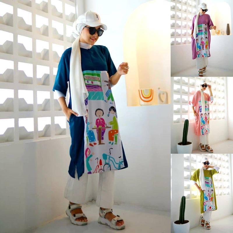 DASTER ETNIK KIMONO JUMBO / Daster Etnik / daster rayon selutut LD 120 cm / homedress etnic / dress viral