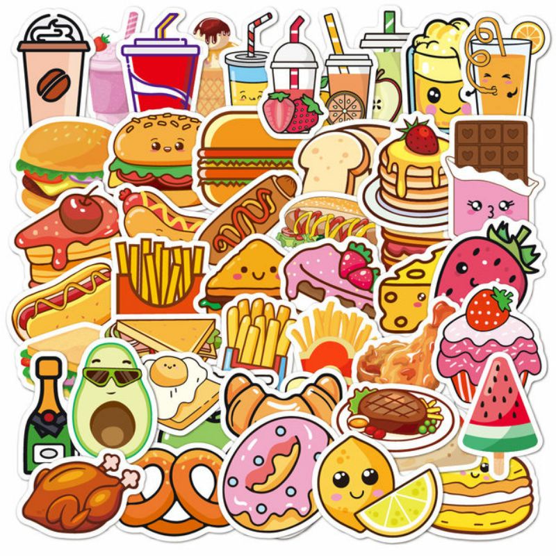 

Stiker Makanan Style Pack 260264- Stiker Aesthetic Keren Imut Laptop, Aksesoris Hp, Anti Air, Motif, Helm, Tumbler, Koper, Kulkas