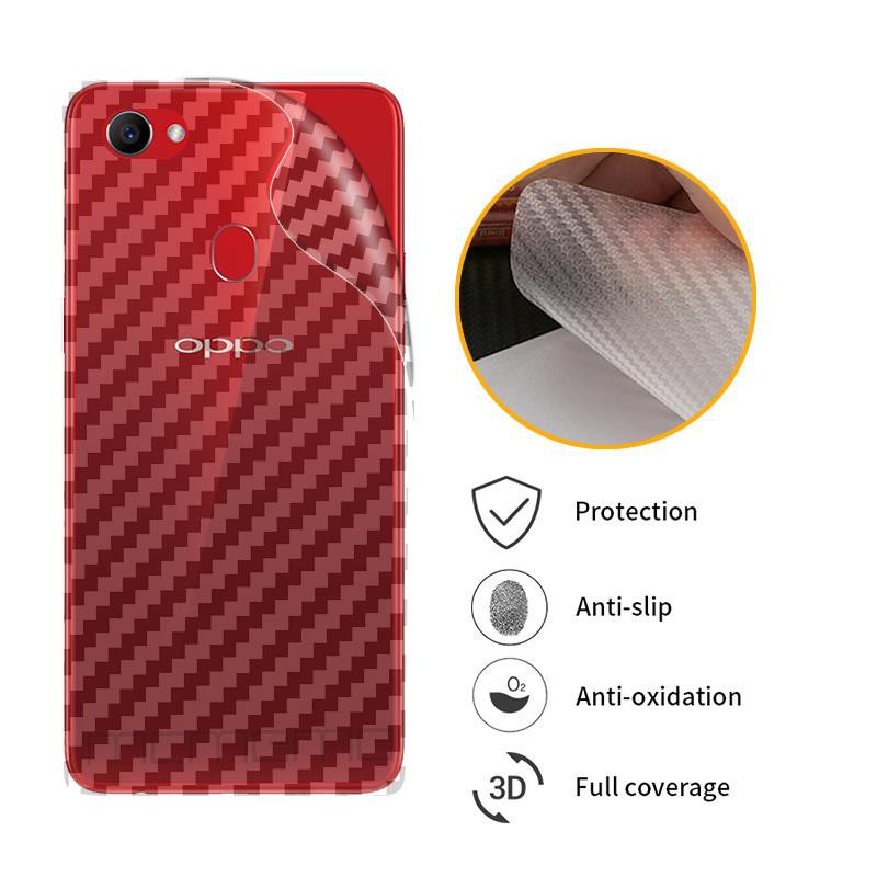 SKIN CARBON OPPO F5 F5 YOUTH F7 F7 PRO F9 F9 PRO ANTI GORES BELAKANG