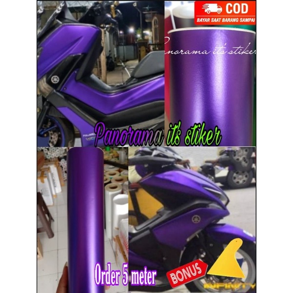 Jual Sticker Scotlet Motor Warna Metalic Doff Ungu Merk Infinity