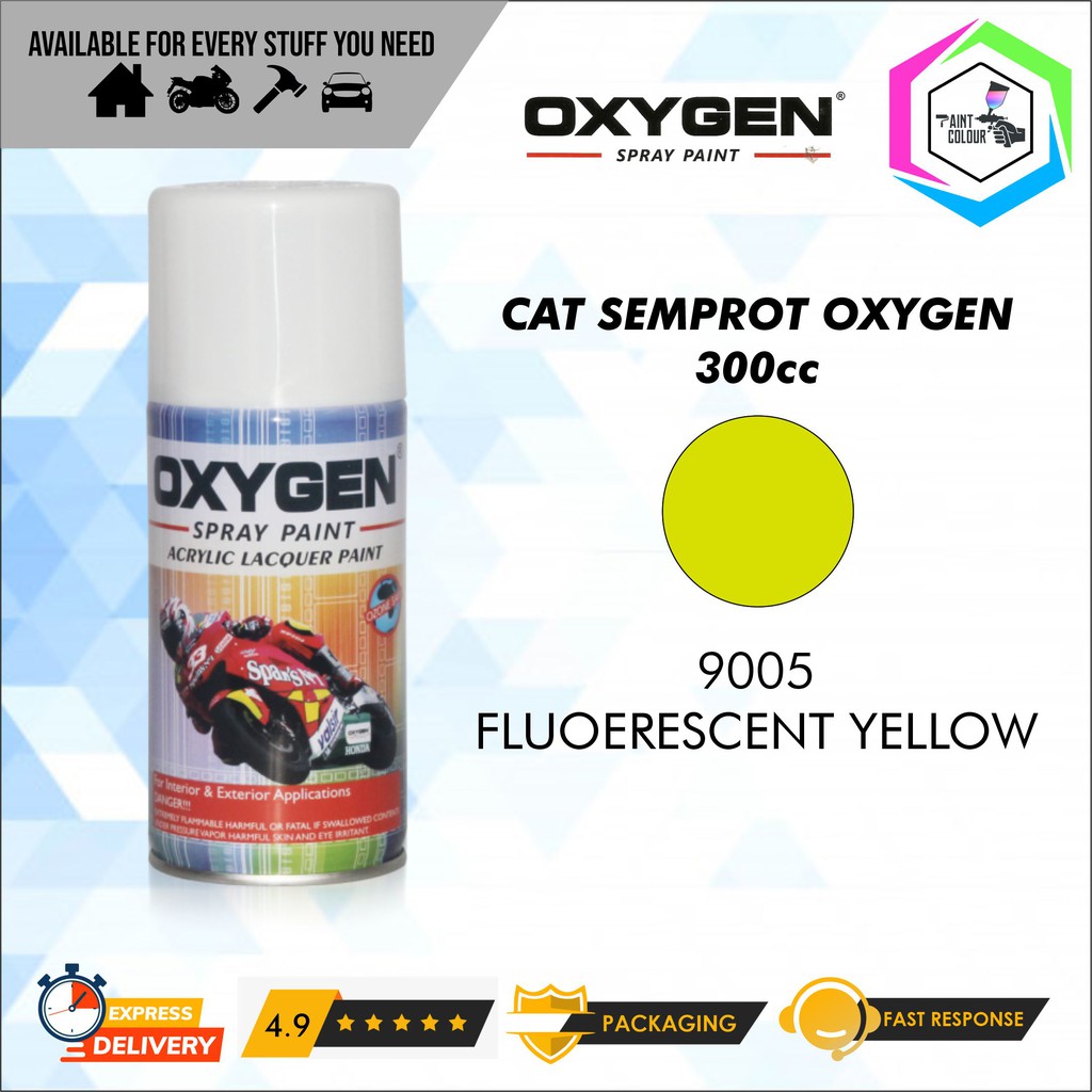 Cat Semprot / Pylox OXYGEN - 9005 Fluorescent Yellow