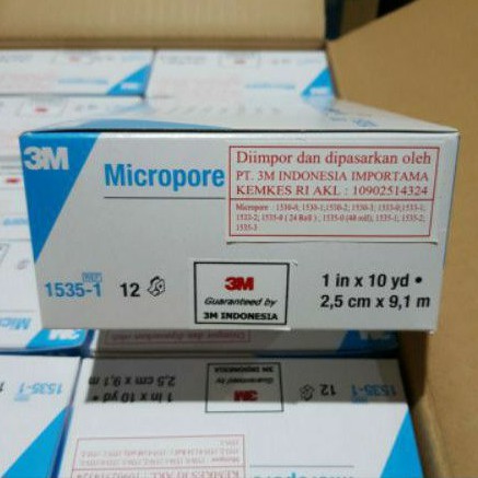 Micropore 1 inch / 3M paper tape 1 inch / plester 1 inch / 1 inch x 10