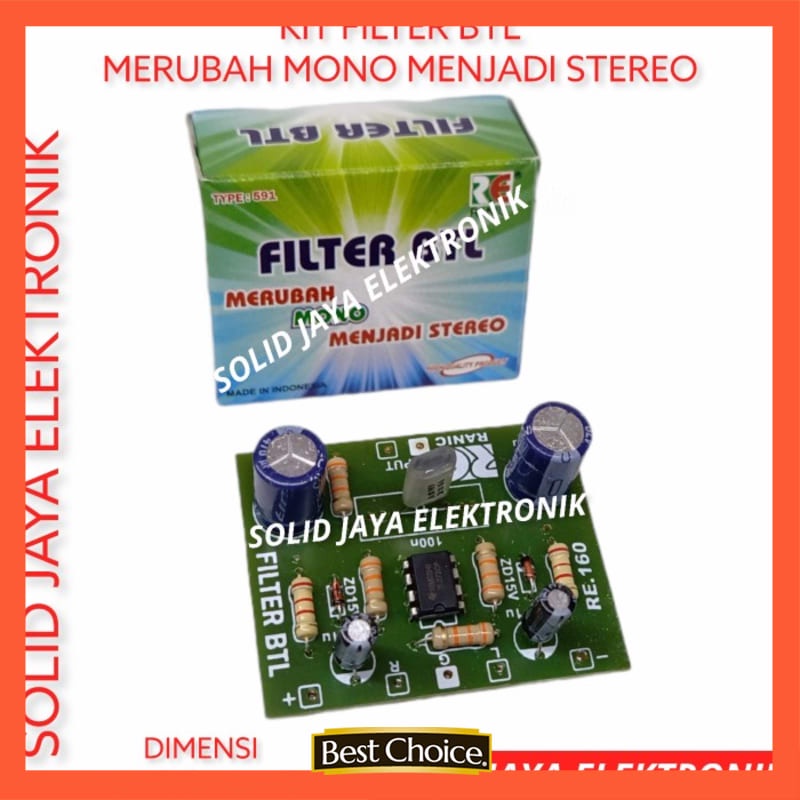 KIT BTL SYSTEM FILTER BTL RANIC MONO MENJADI STEREO RANIC 591