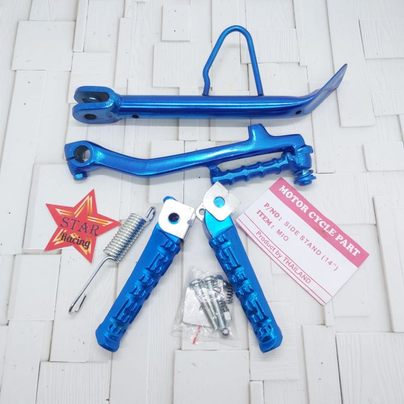 standar samping ring 14 nth biru plus selahan biru plus footstep biru Mio Xeon Soul nouvo