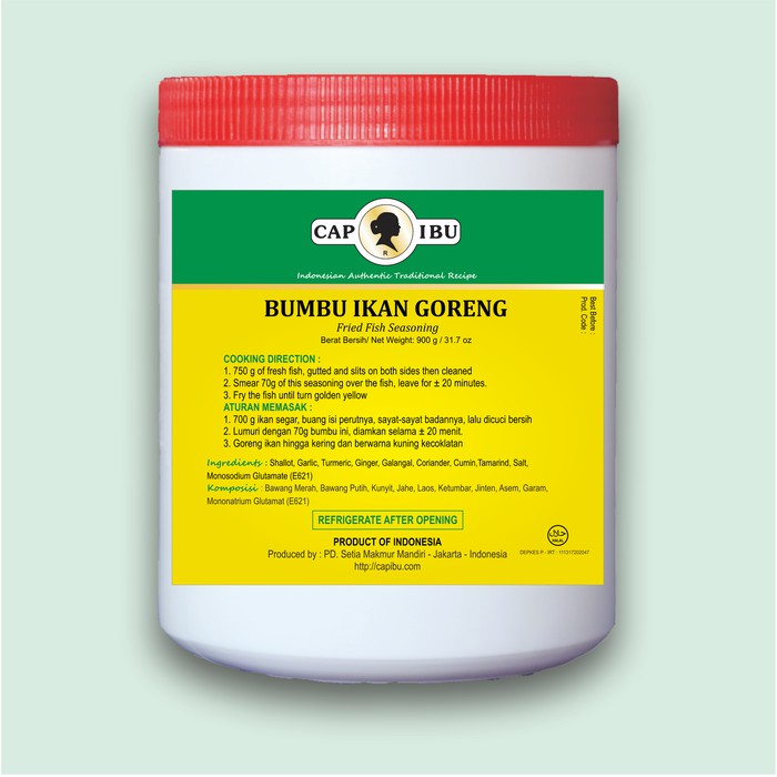 

Promo Terbatas - Bumbu Ikan Goreng Cap Ibu Kemasan Pot