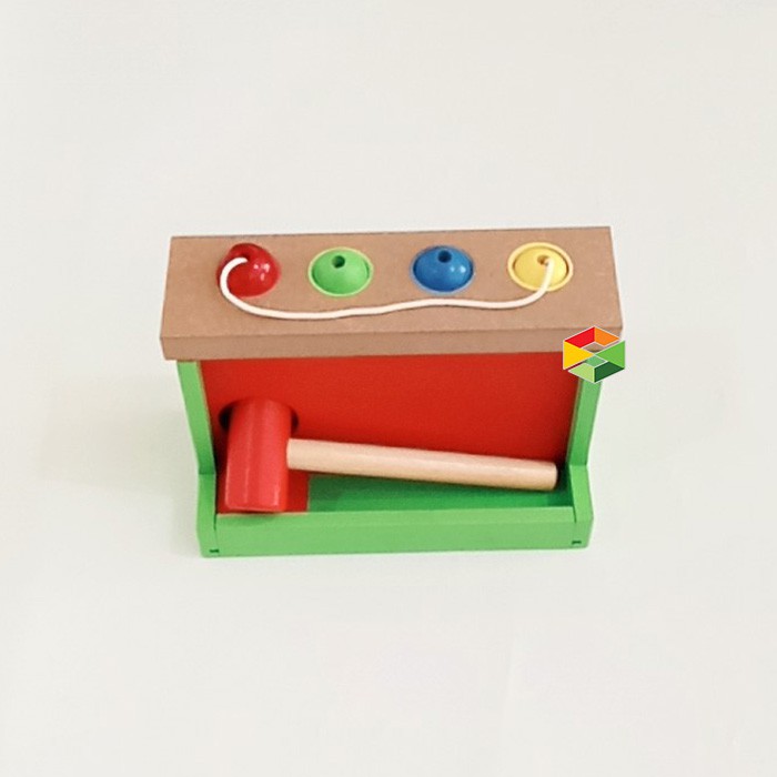 Bola Pukul Kayu Mainan Anak APE PAUD TK