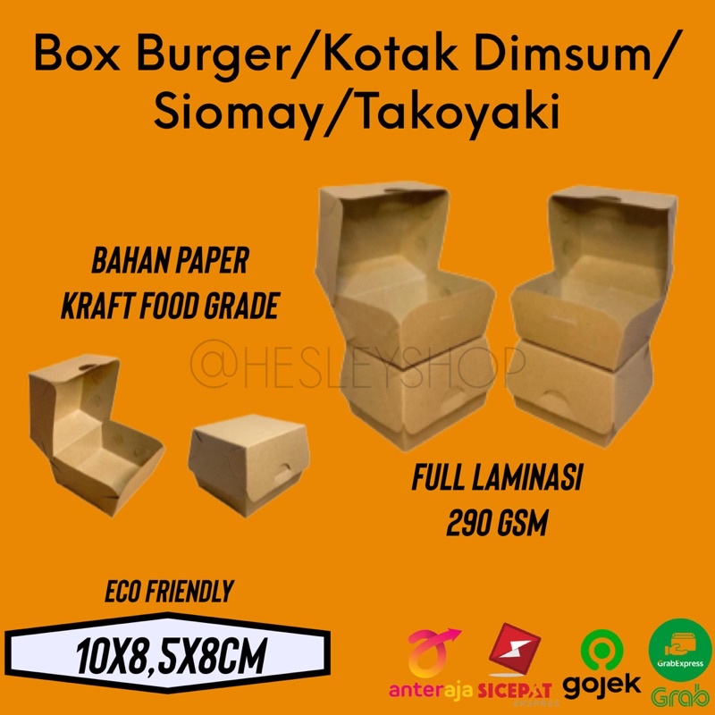 

Box burger Dus Takoyaki Kotak Dimsum Full Laminasi 290 Gsm