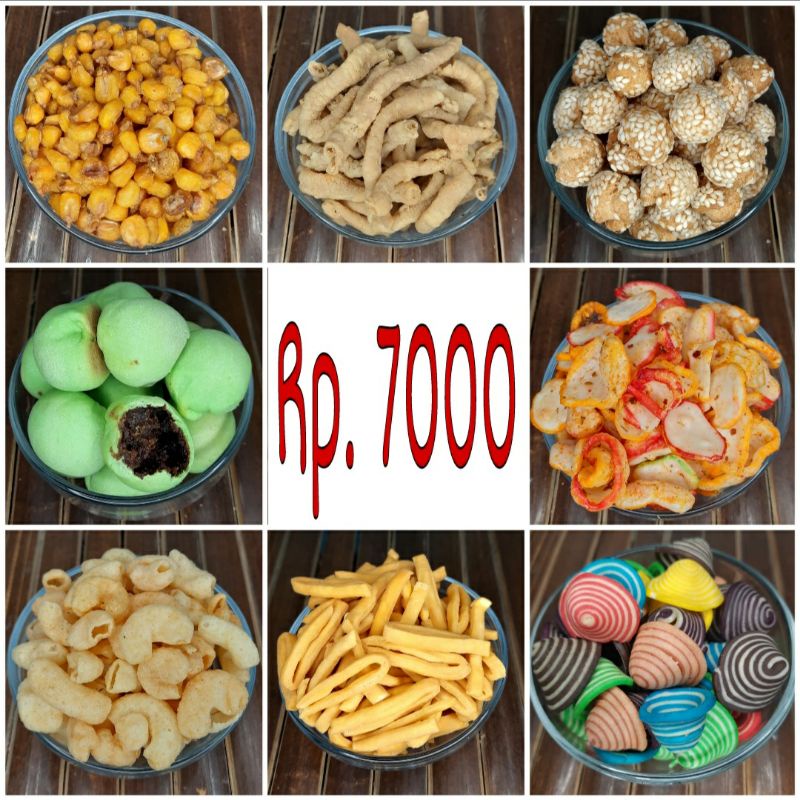 

SERBA 1/4 kg JAGUNG, USUS, ONDEKETAN, MINO, SEBLAK, PASTEL, KECEPIT, TOWOK
