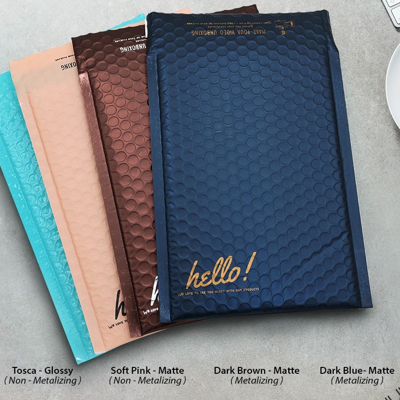 Polymailer bubble wrap RUSFET HE   LLO SERIES /plastik olshop