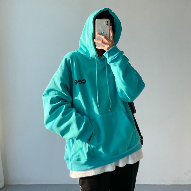 (S - 6XL) Hoodie BIG SIZE CEC CEE CCC Korean Style Jacket Boy Girl Oversized S M L XL XXL 2XL 3XL 4XL 5XL Jumbo Oversize Harajuku Urban Style Unisex Fleece Premium Hijau Neon Peach Maroon Toska Street Style