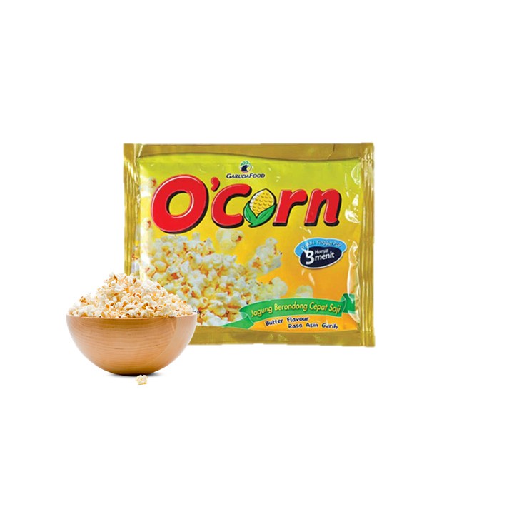 

ZAHIRA MART O'Corn Instant Rasa Butter 40 gr 80g popcorn instant