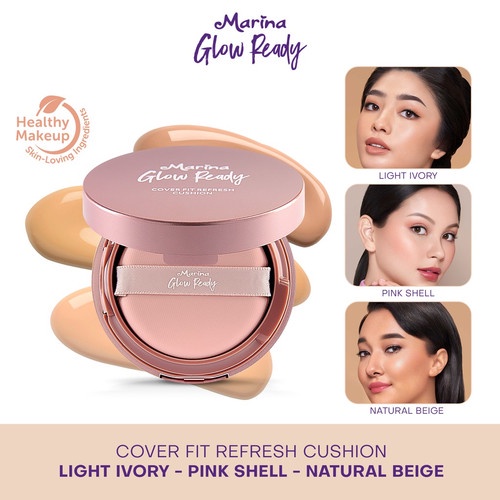 MARINA Glow Ready cover refresh Cushion SPF 30 PA+++ 15 G