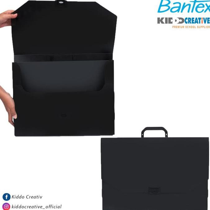 

BARANG BARU Bantex Stitching Artist Portfolio Cases A3 Black #8009 10