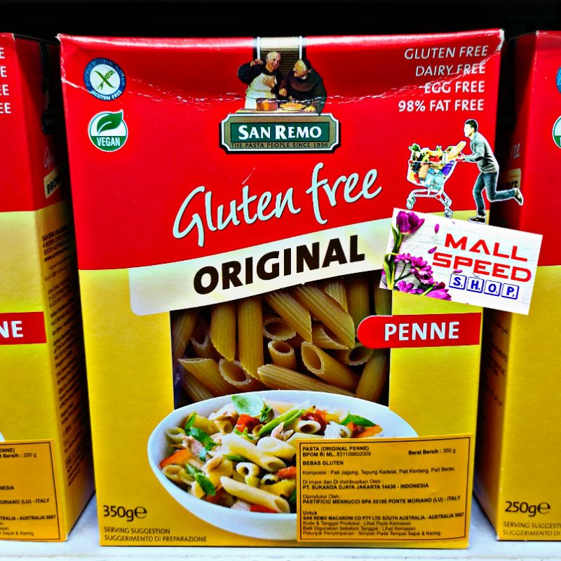 

SAN REMO Brown Rice Gluten Free Pasta 250g - SANREMO Pasta Beras Merah - Spaghetti new