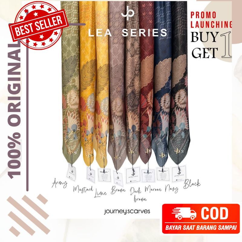 LEA SERIES BY JOURNEY SCARVES JILBAB SEGIEMPAT MOTIF TERBARU JP JILBAB JOURNEY SCARVES PROMO LAUNCHI