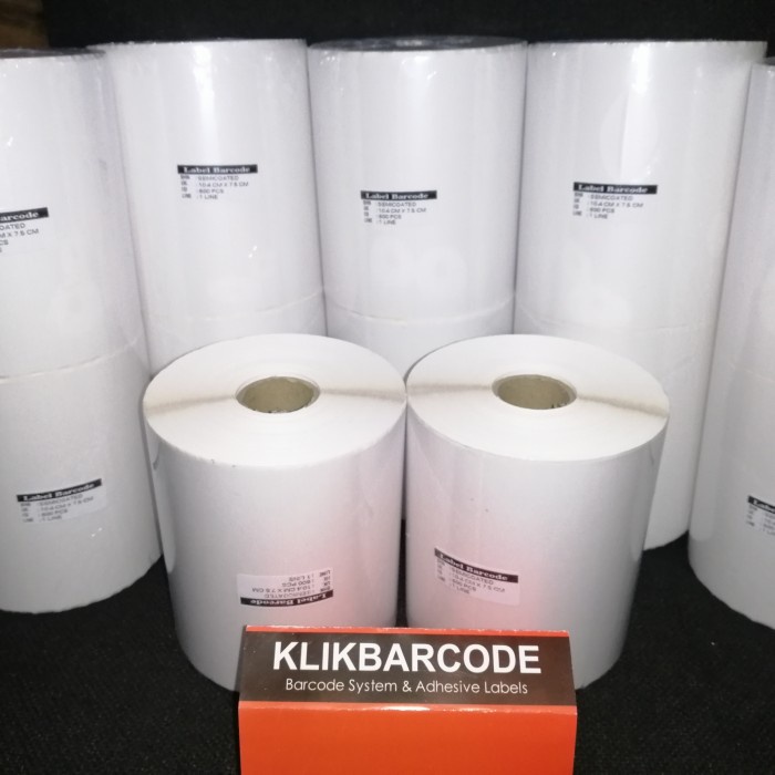 

KERTAS STICKER LABEL PRINTER BARCODE 70 X 50 MM - 1 LINE - SEMICOATED - Isi : 1.000 pcs/roll