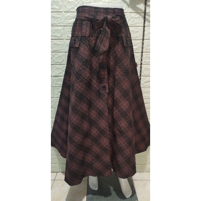 COD ROK PANJANG PAYUNG MOTIF KOTAK-KOTAK