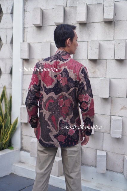 Sidamuliya Batik Kemeja Pria Regular Fit Premium Prasanti Lengan Panjang