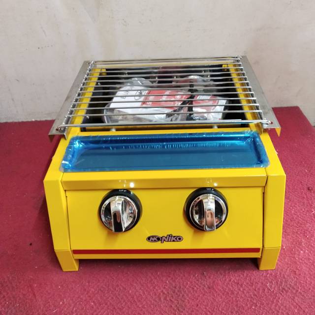 Kompor panggang sosis gas roaster 2tungku niko Shopee