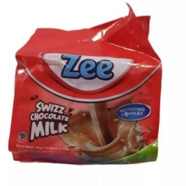

susu zee isi 10 saset coklat dan vanila