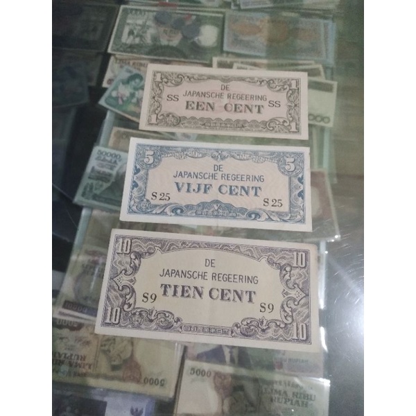 uang kuno mini set regeering masa pejajahan jepang